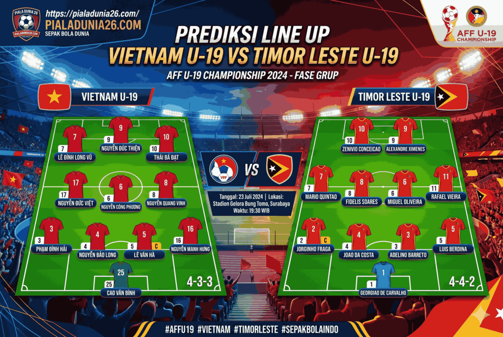 Vietnam U-19 Tantang Timor Leste: Prediksi Lengkap