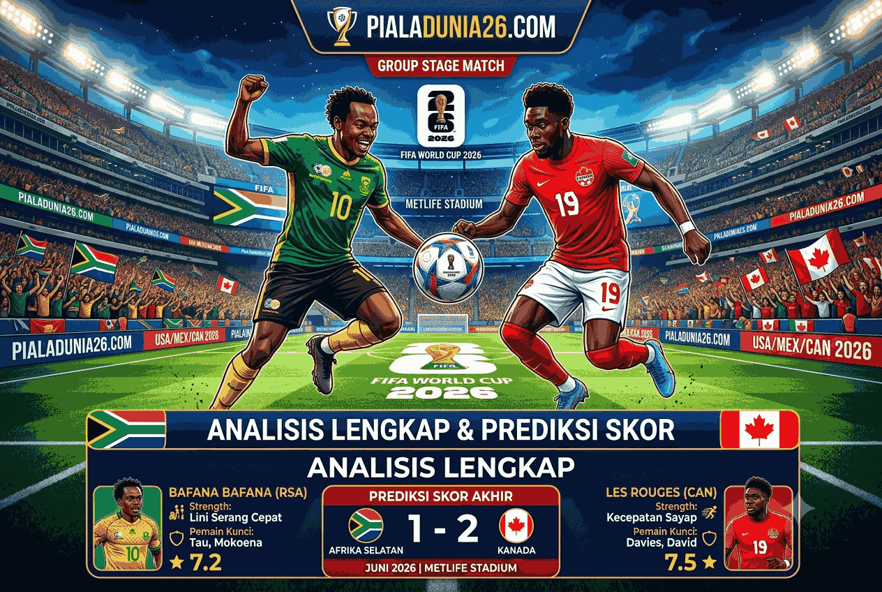 Afrika Selatan vs Kanada, Analisis Lengkap dan Prediksi Skor