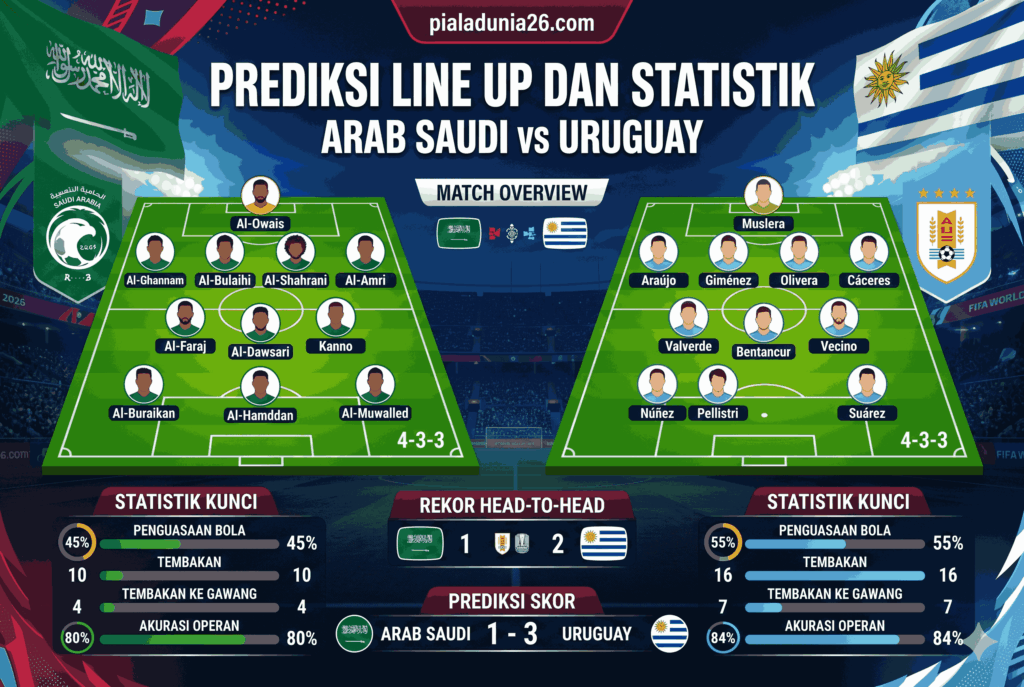 Arab Saudi vs Uruguay: Siapa Menang di Piala Dunia?