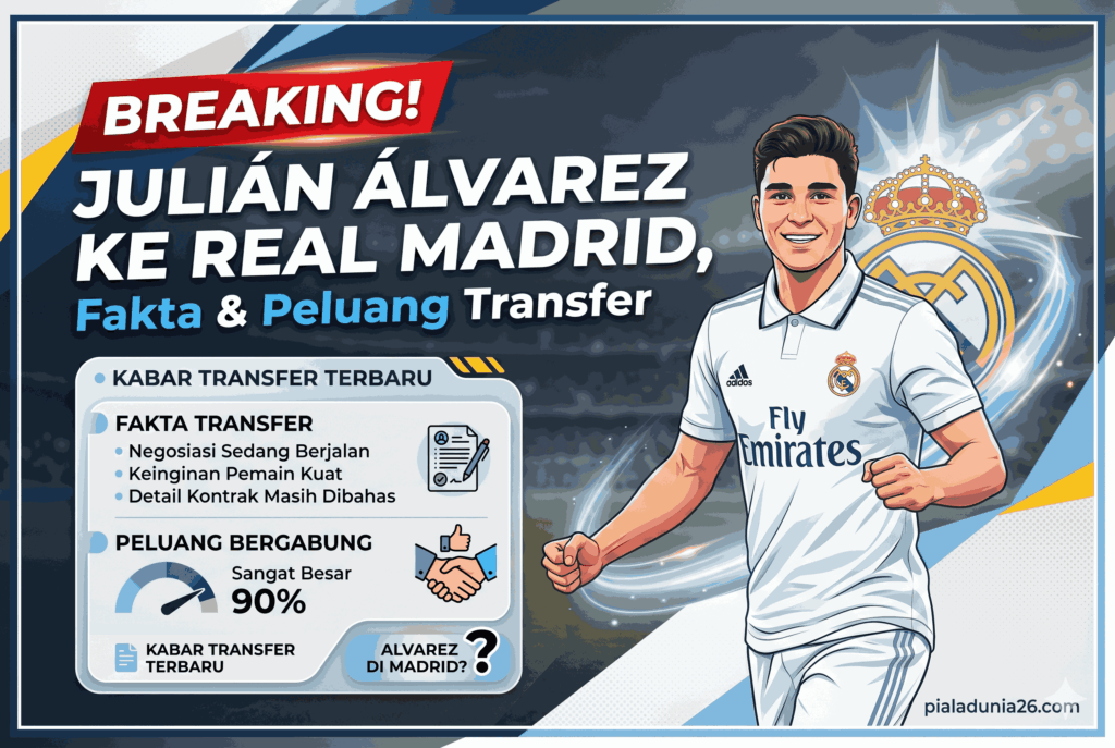 BREAKING! Julián Álvarez ke Real Madrid, Fakta & Peluang Transfer