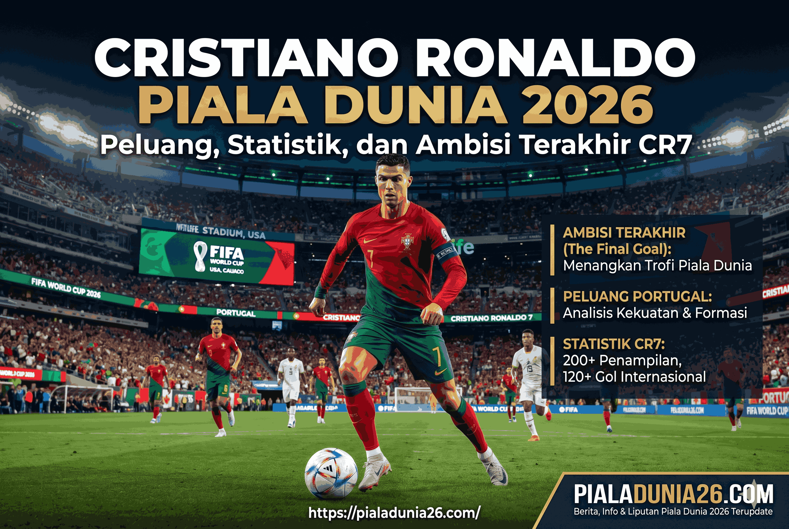 Cristiano Ronaldo Piala Dunia 2026: Peluang, Statistik, dan Ambisi Terakhir CR7