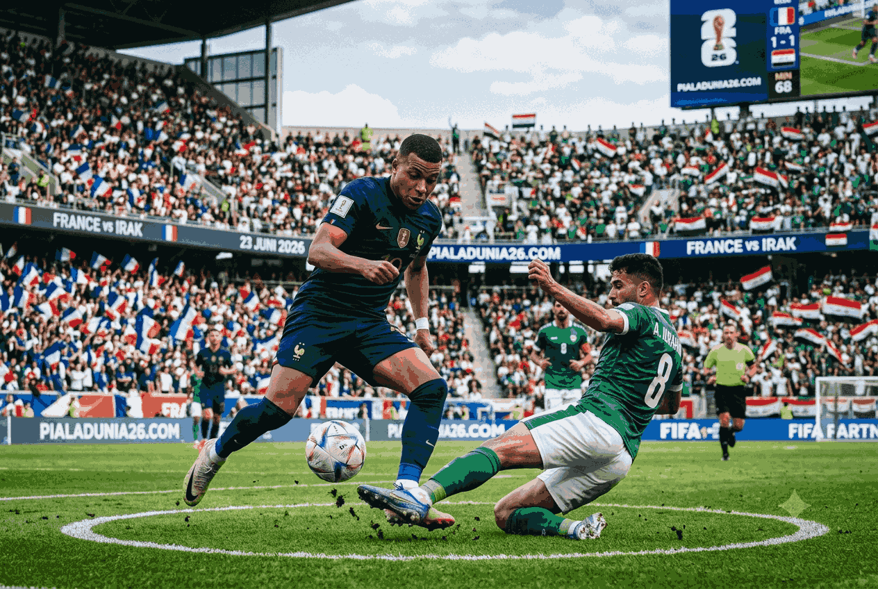 Duel Panas Prancis vs Irak di FIFA World Cup 23 Juni 2026