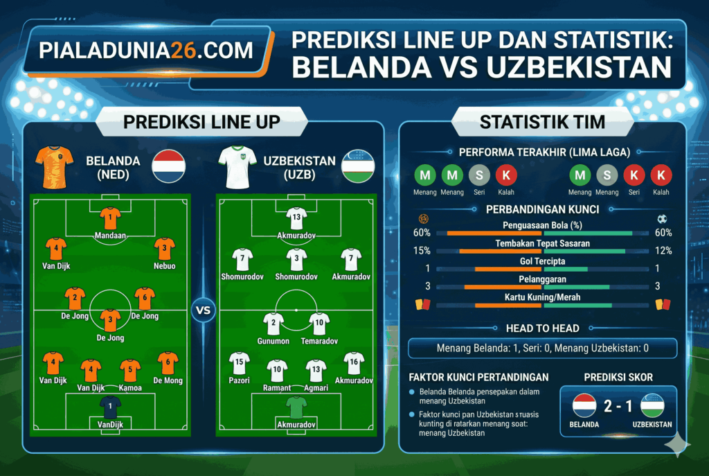 Friendly Match: Prediksi Belanda vs Uzbekistan Lengkap