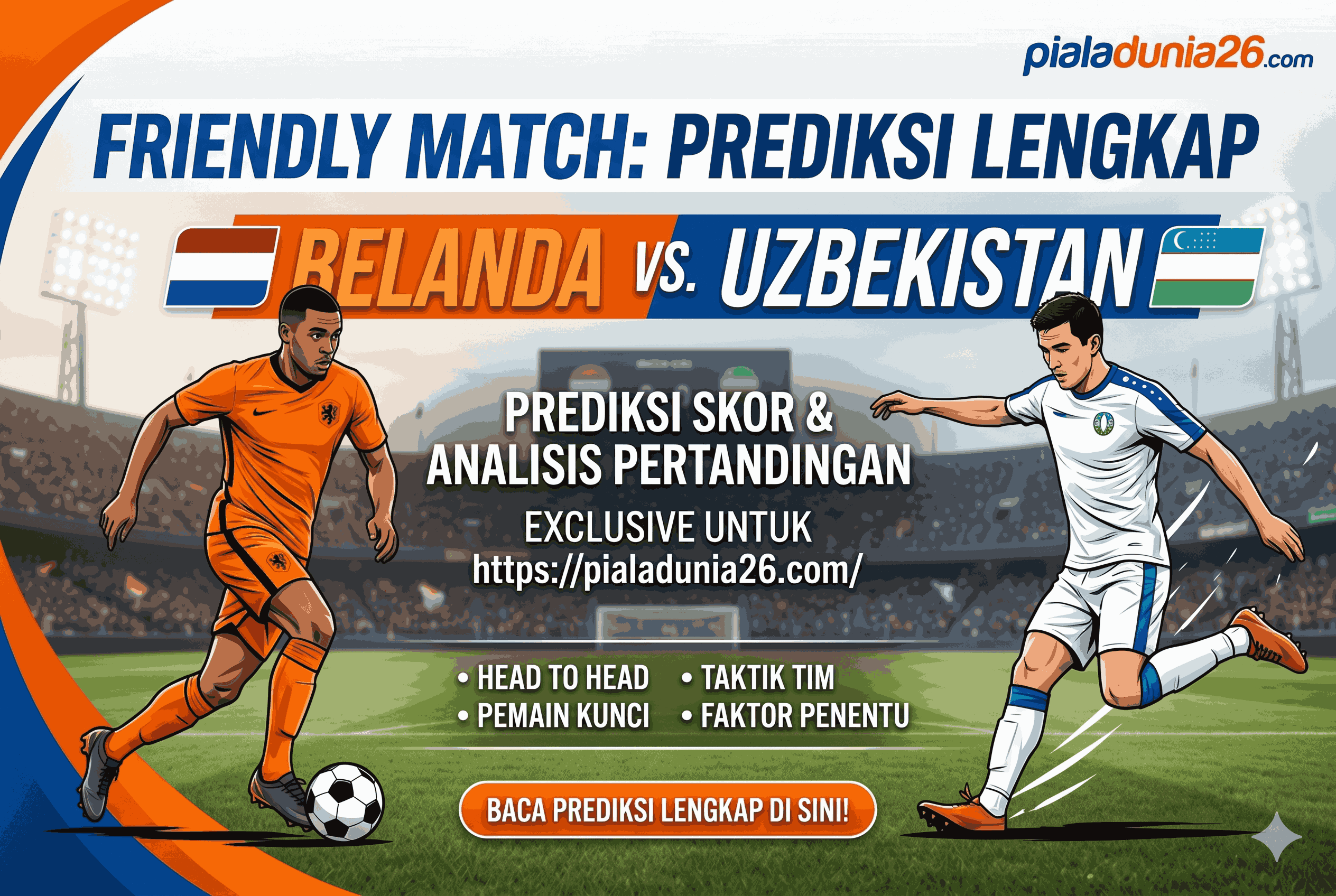 Friendly Match: Prediksi Belanda vs Uzbekistan Lengkap