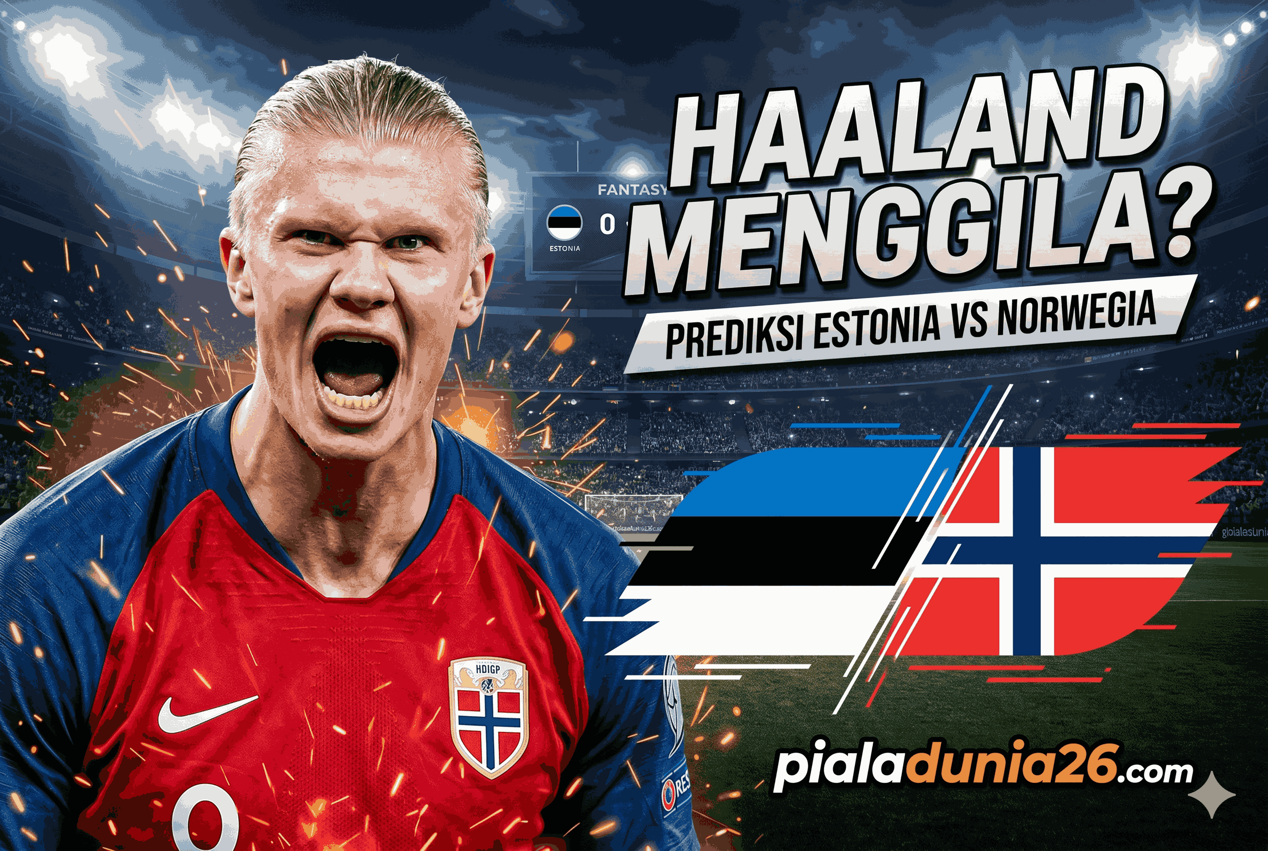 Haaland Menggila? Prediksi Estonia vs Norwegia