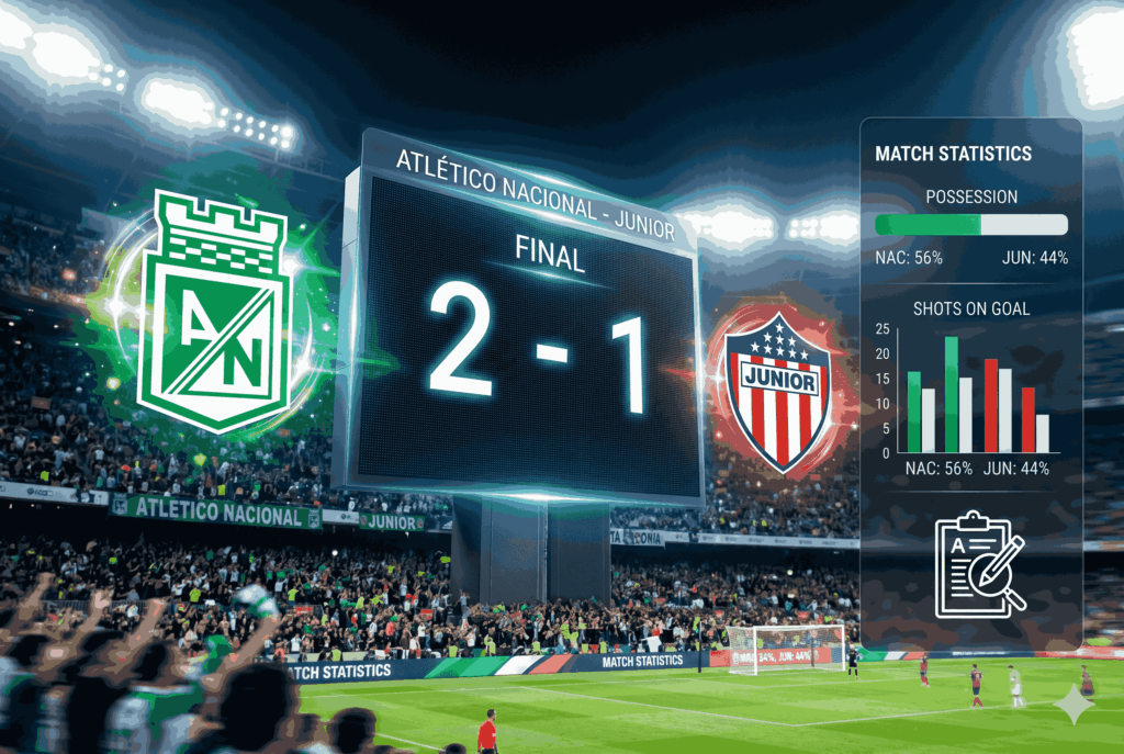 Hasil Atlético Nacional vs Junior: Skor Akhir, Statistik, dan Analisis Lengkap