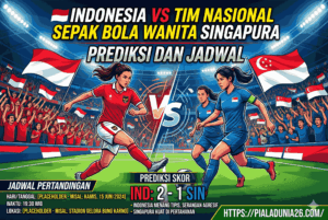 Indonesia vs Tim Nasional Sepak Bola Wanita Singapura: Prediksi dan Jadwal