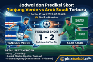 Jadwal dan Prediksi Skor Tanjung Verde vs Arab Saudi Terbaru 2026