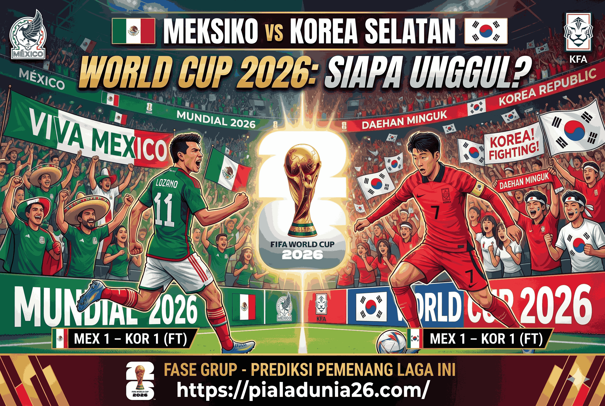 Meksiko vs Korea Selatan World Cup 2026 Siapa Unggul?