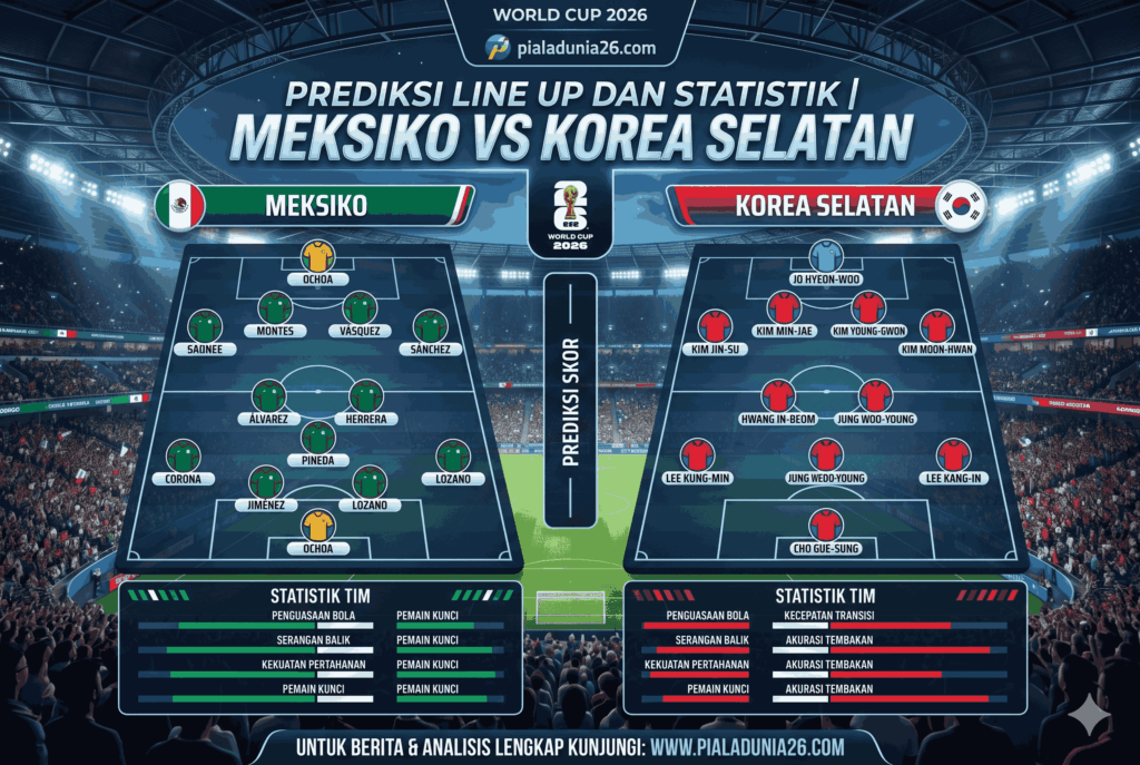 Meksiko vs Korea Selatan World Cup 2026 Siapa Unggul?