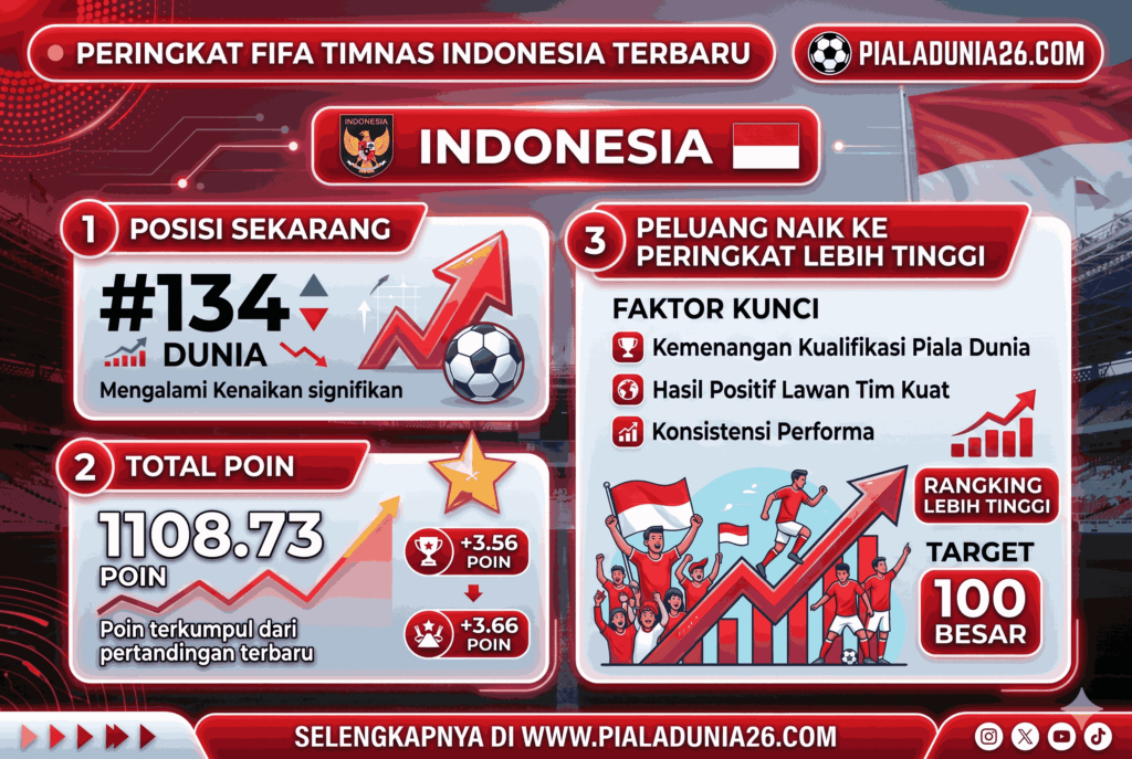 Peringkat FIFA Timnas Indonesia Terbaru: Posisi, Poin, dan Peluang Naik