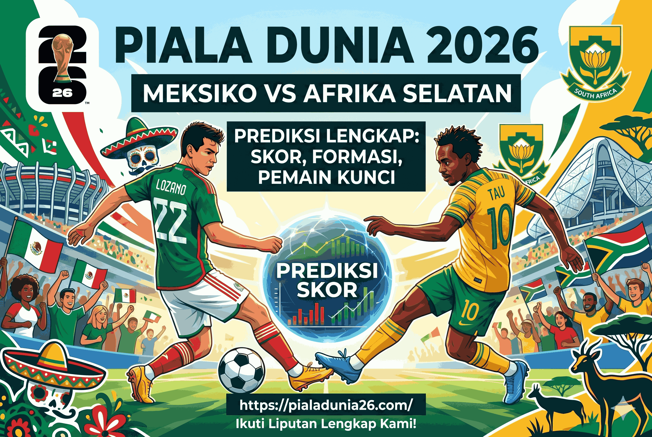 Piala Dunia 2026: Prediksi Meksiko vs Afrika Selatan Lengkap