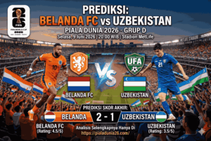 Prediksi Belanda FC vs Uzbekistan 9 Juni 2026: Skor & Line Up