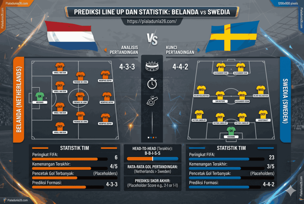 Prediksi Belanda vs Swedia: Duel Strategi Dua Raksasa Eropa