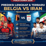 Prediksi Belgia vs Iran Piala Dunia 2026 Lengkap & Terbaru