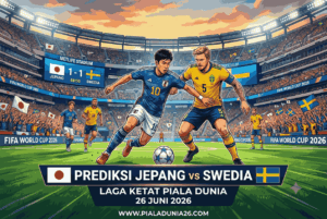 Prediksi Jepang vs Swedia: Laga Ketat Piala Dunia 26 Juni 2026