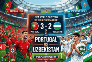 Prediksi Skor Portugal vs Uzbekistan FIFA World Cup 2026 Akurat