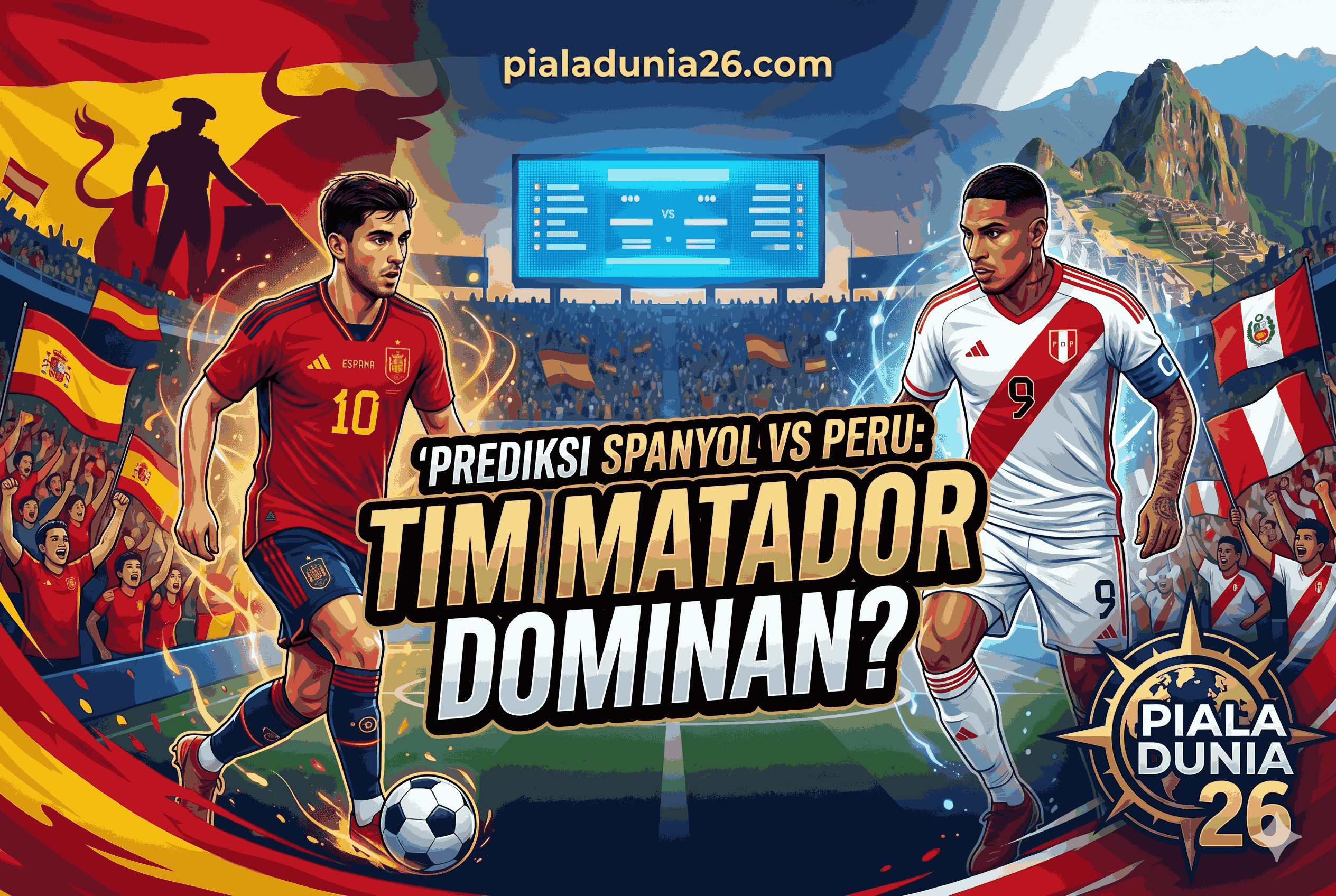 Prediksi Spanyol vs Peru: Tim Matador Dominan?