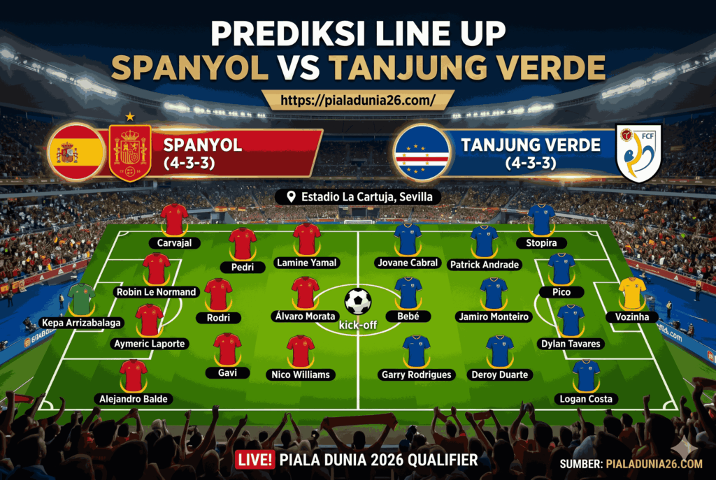 Prediksi Spanyol vs Tanjung Verde Full Analisis Tajam