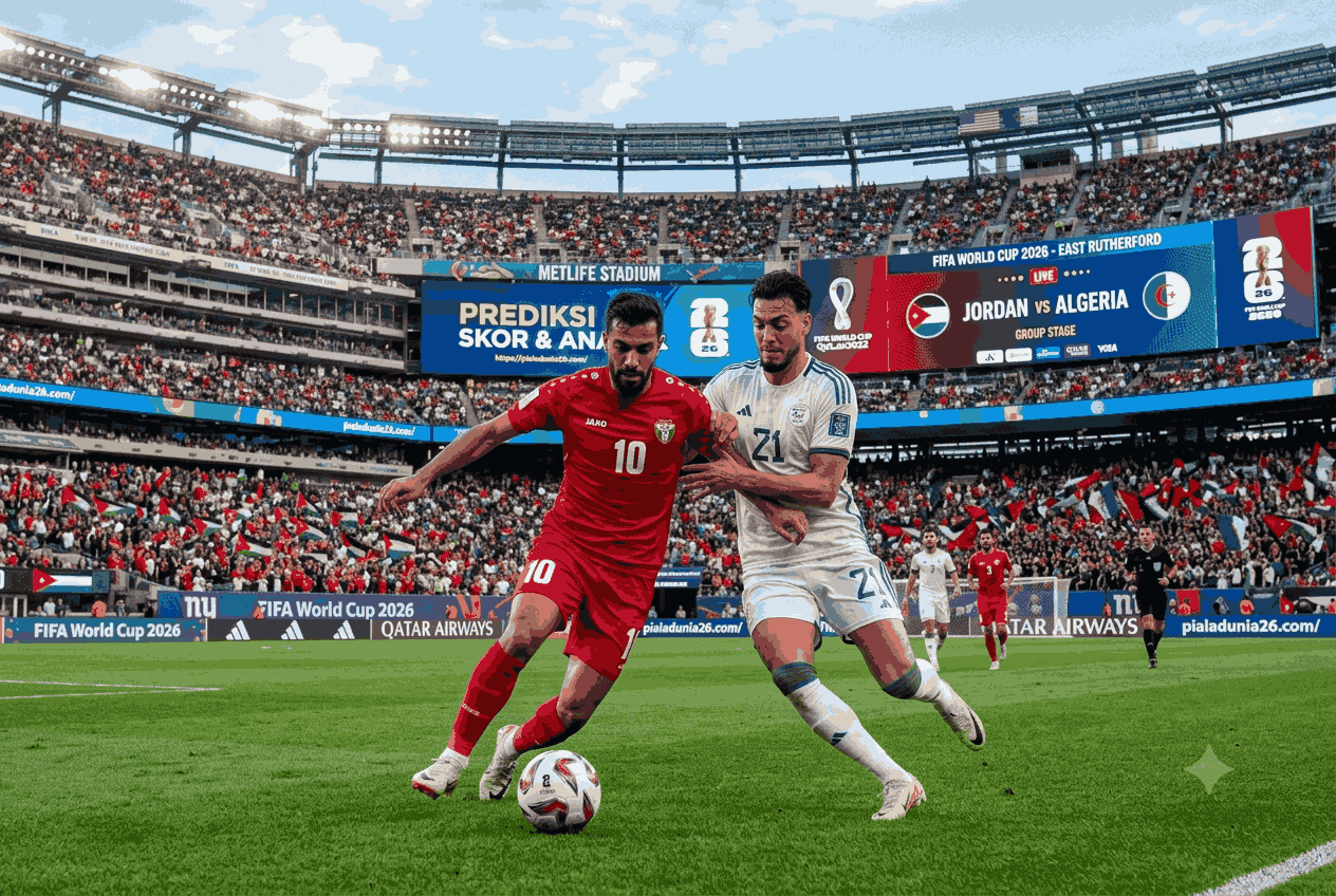 Prediksi Yordania vs Aljazair World Cup 2026, Duel Sarat Gengsi