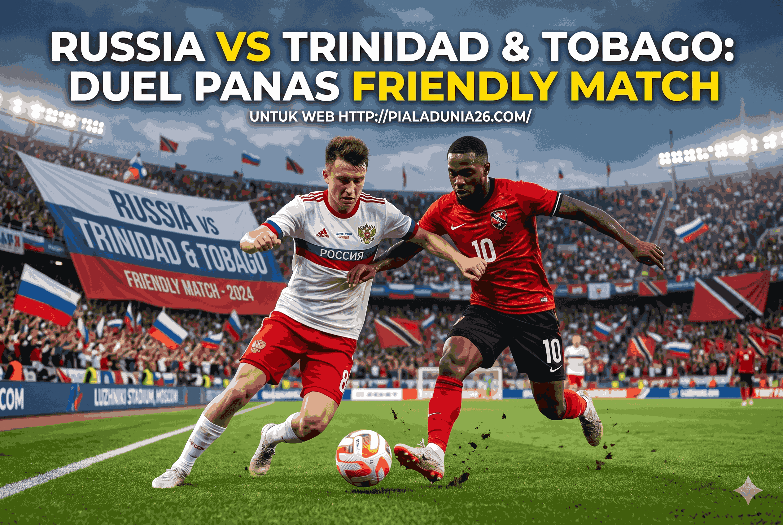 Russia vs Trinidad & Tobago: Duel Panas Friendly Match
