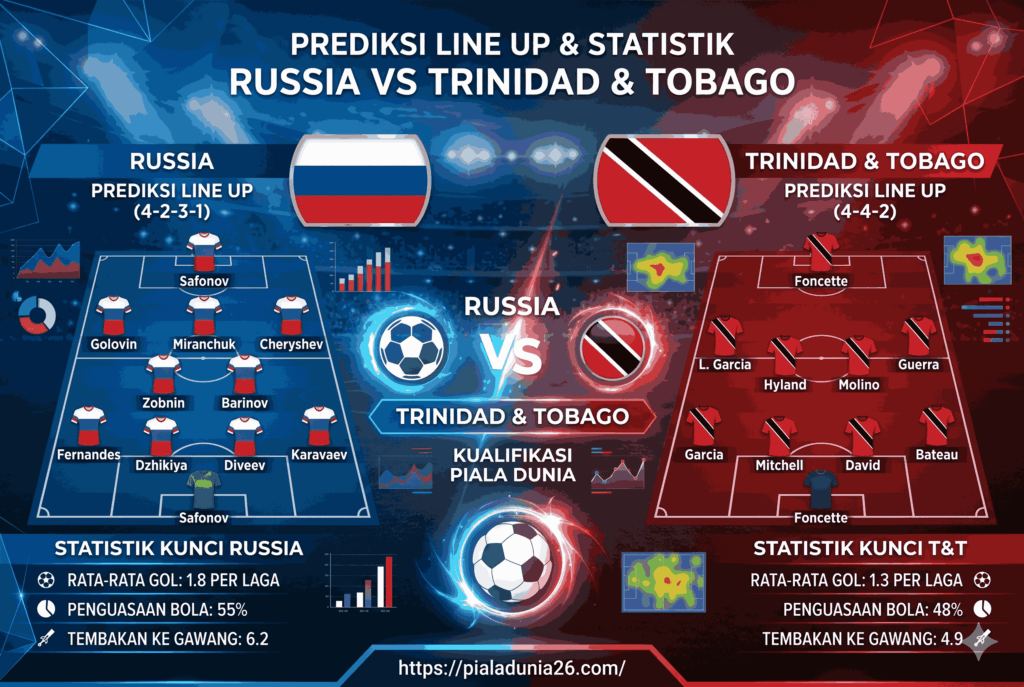 Russia vs Trinidad & Tobago: Duel Panas Friendly Match
