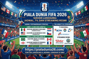 Siaran Langsung Piala Dunia 2026: Jadwal, TV, dan Link Streaming Resmi