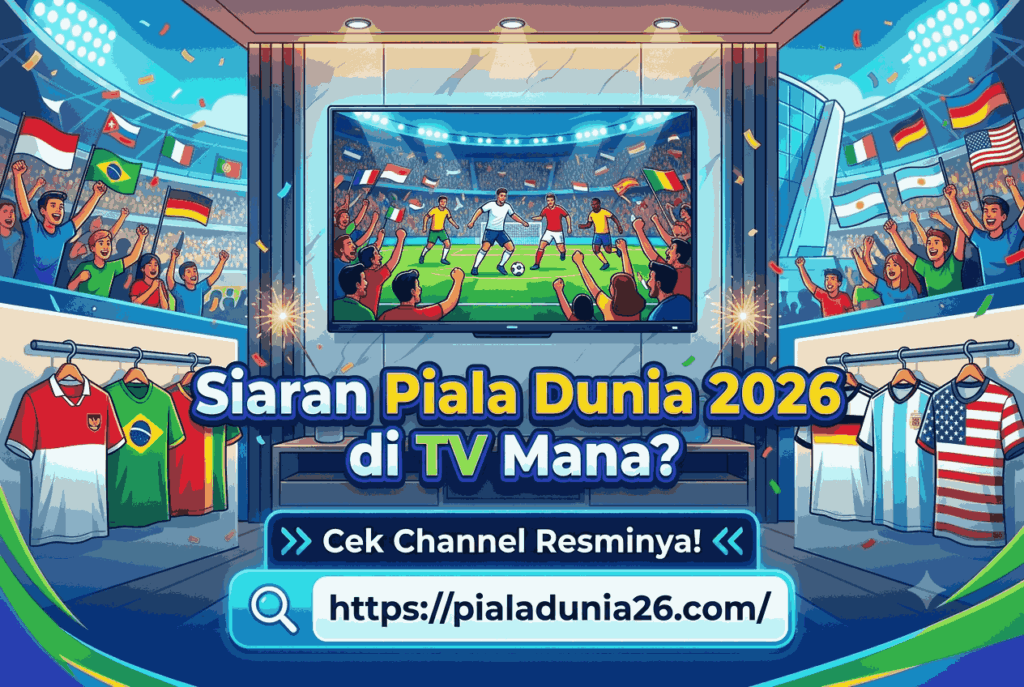 Siaran Piala Dunia 2026 di TV Mana? Cek Channel Resminya