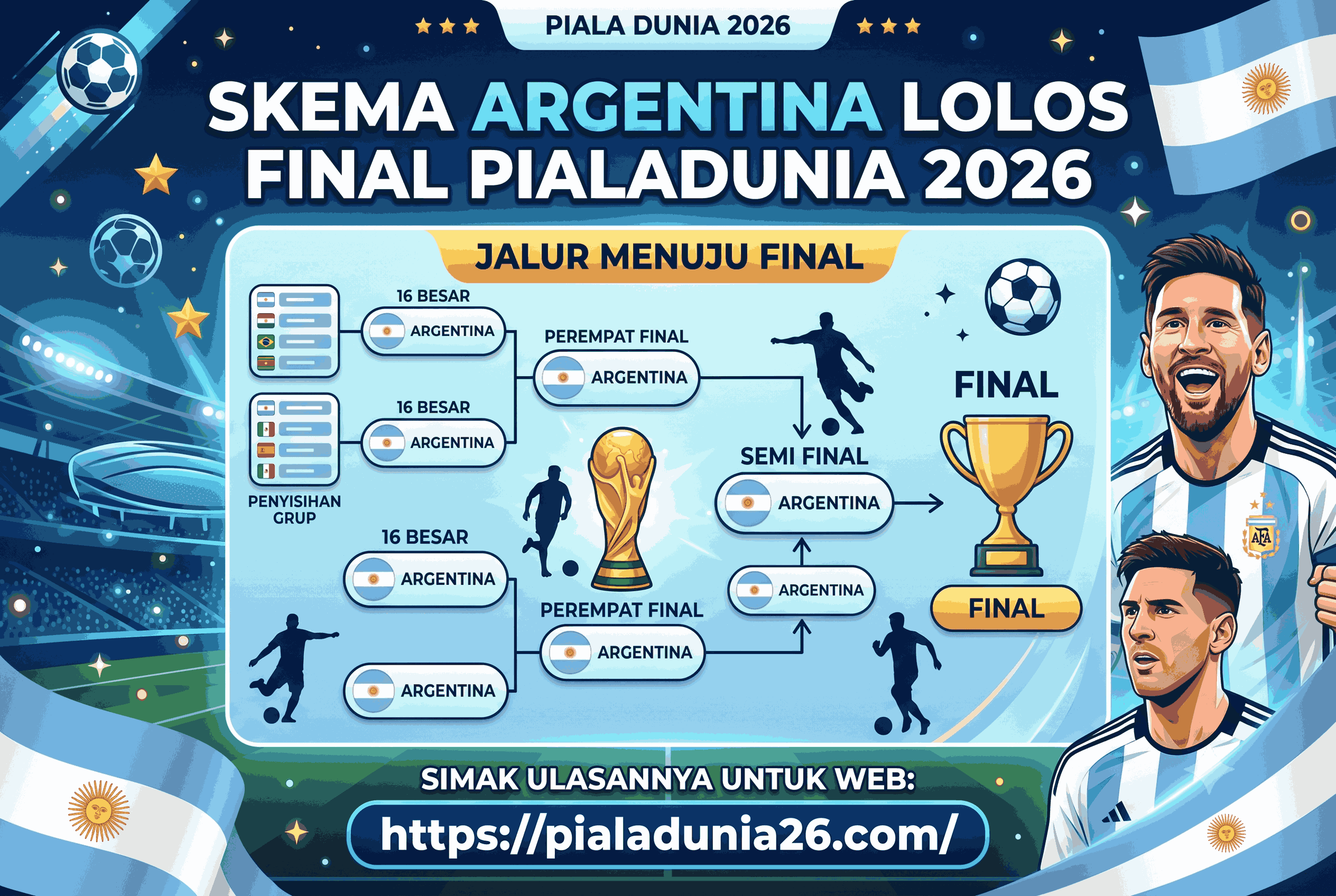 Skema Argentina Lolos Final Piala Dunia 2026, Simak Ulasannya