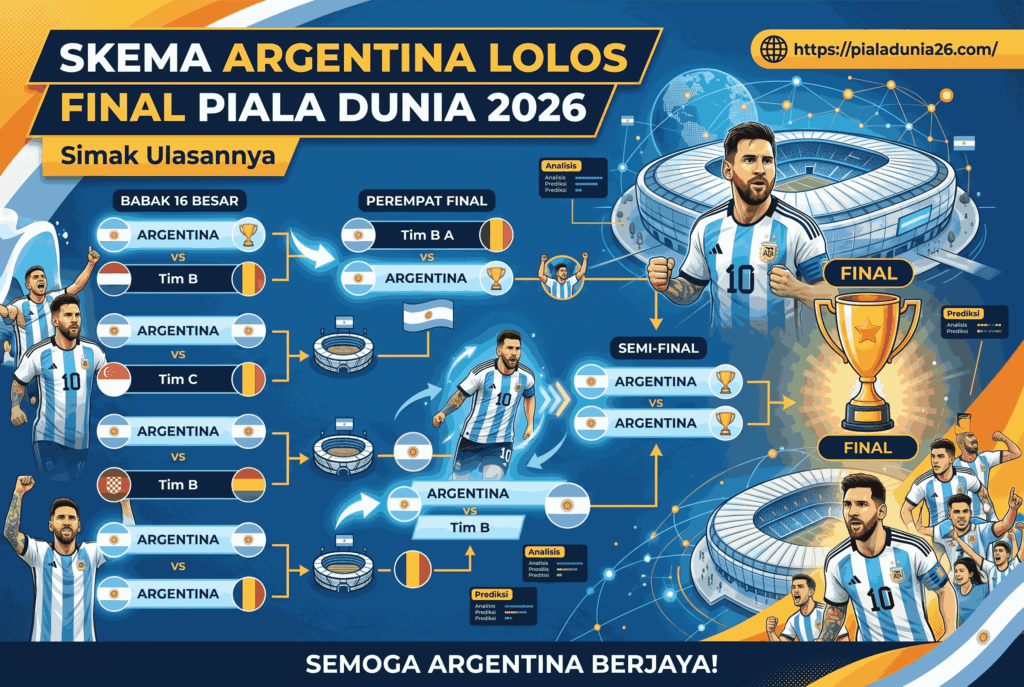 Skema Argentina Lolos Final Piala Dunia 2026, Simak Ulasannya