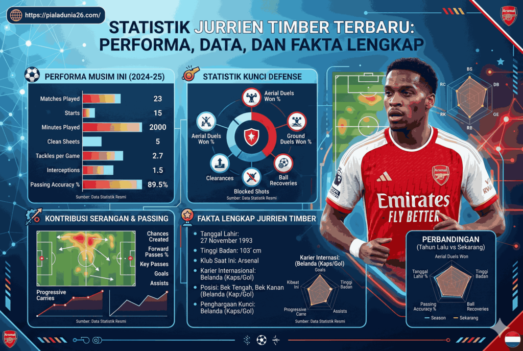 Statistik Jurrien Timber Terbaru: Performa, Data, dan Fakta Lengkap