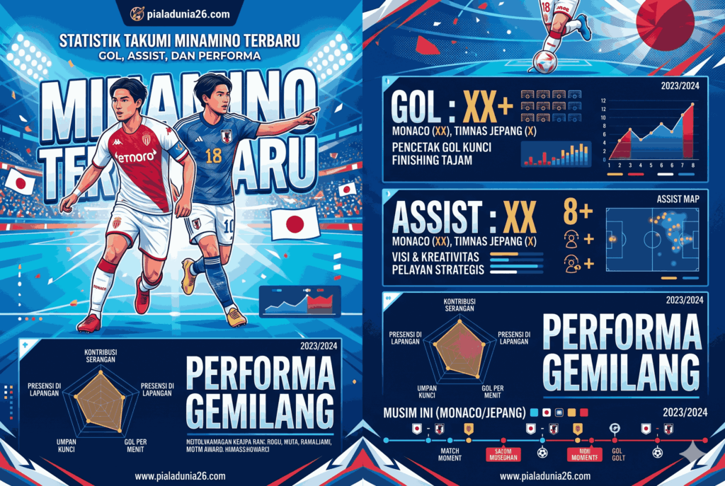 Statistik Takumi Minamino Terbaru, Gol, Assist, dan Performa