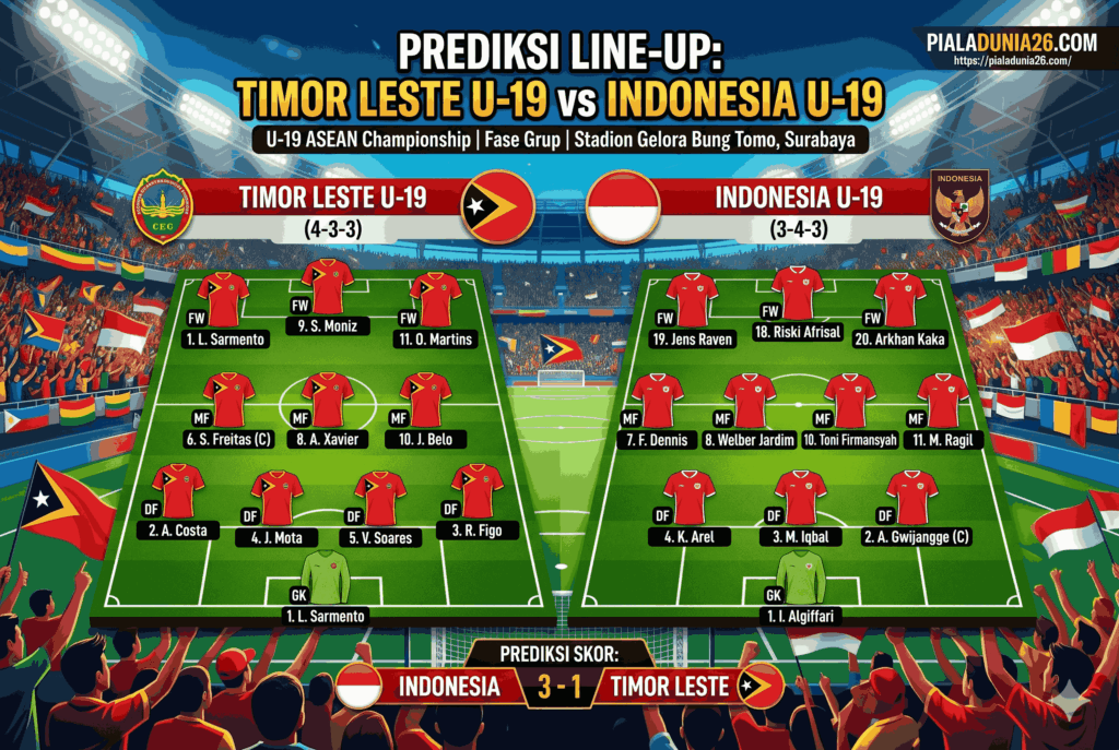 Timor Leste U-19 vs Indonesia U-19: Duel Panas AFF