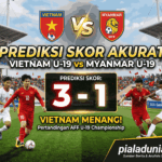 Vietnam U-19 vs Myanmar U-19: Prediksi Skor Akurat