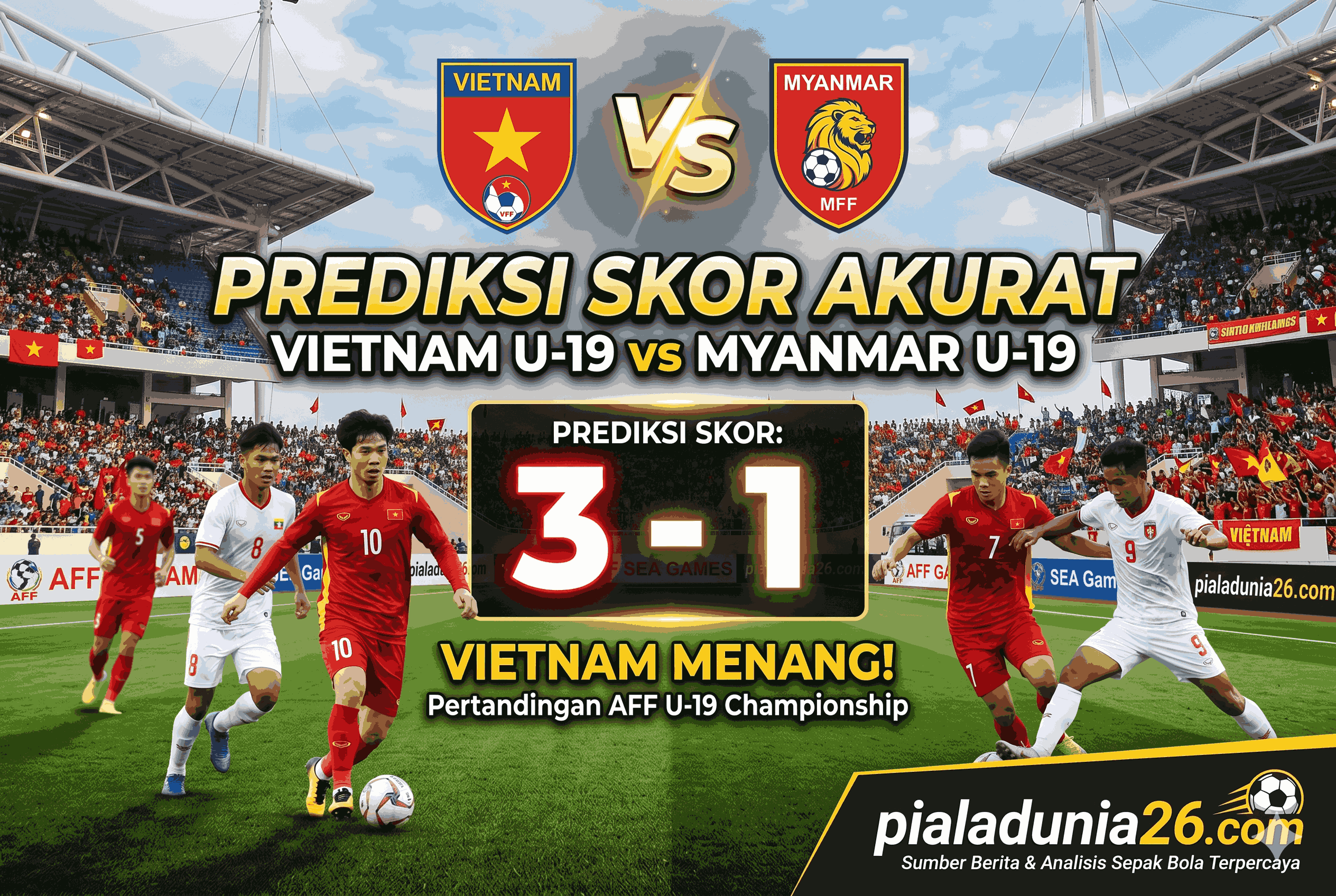 Vietnam U-19 vs Myanmar U-19: Prediksi Skor Akurat