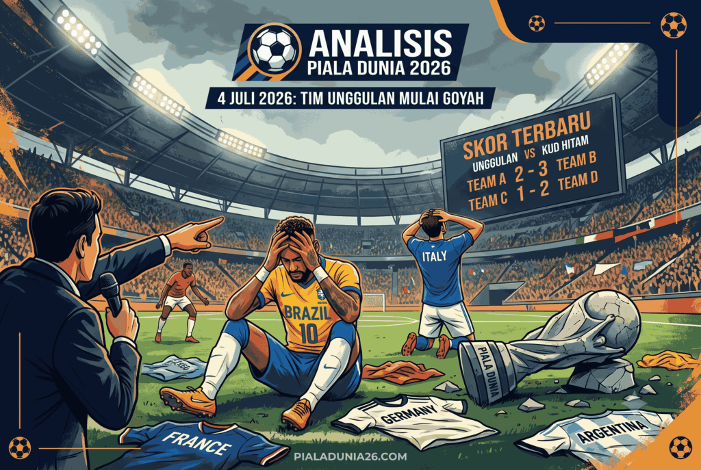 Analisis Piala Dunia 2026 4 Juli 2026: Tim Unggulan Mulai Goyah