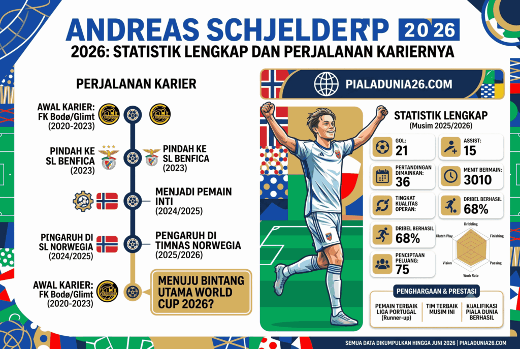 Andreas Schjelderup 2026: Statistik Lengkap dan Perjalanan Kariernya