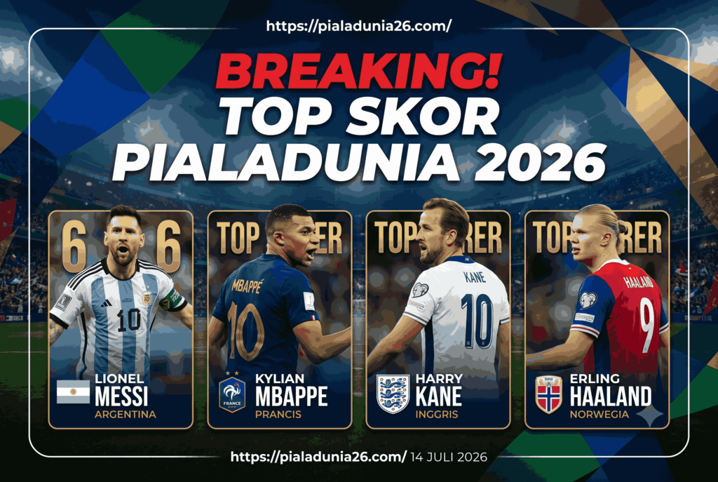BREAKING! Top Skor Piala Dunia 2026: Mbappé vs Haaland