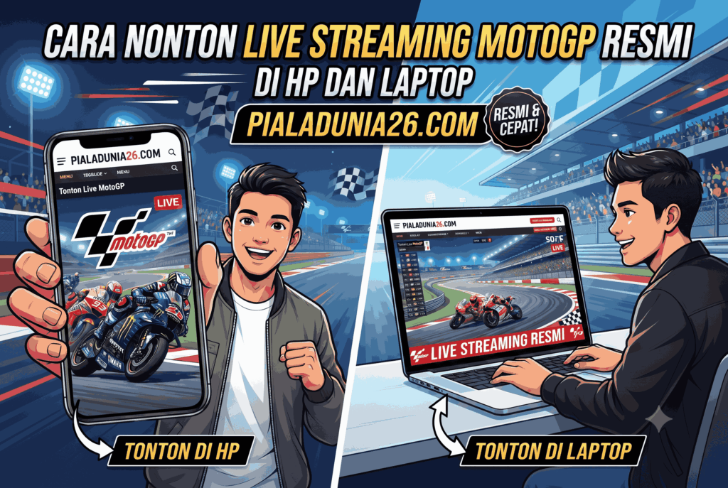 Cara Nonton Live Streaming MotoGP Resmi di HP dan Laptop