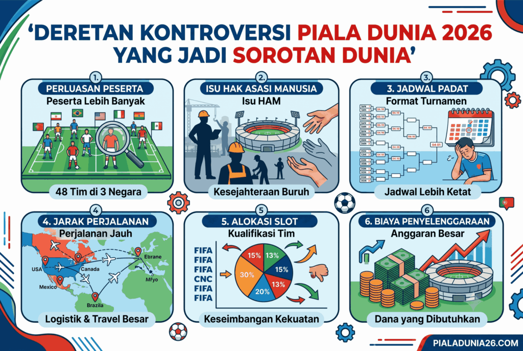 Deretan Kontroversi Piala Dunia 2026 yang Jadi Sorotan Dunia