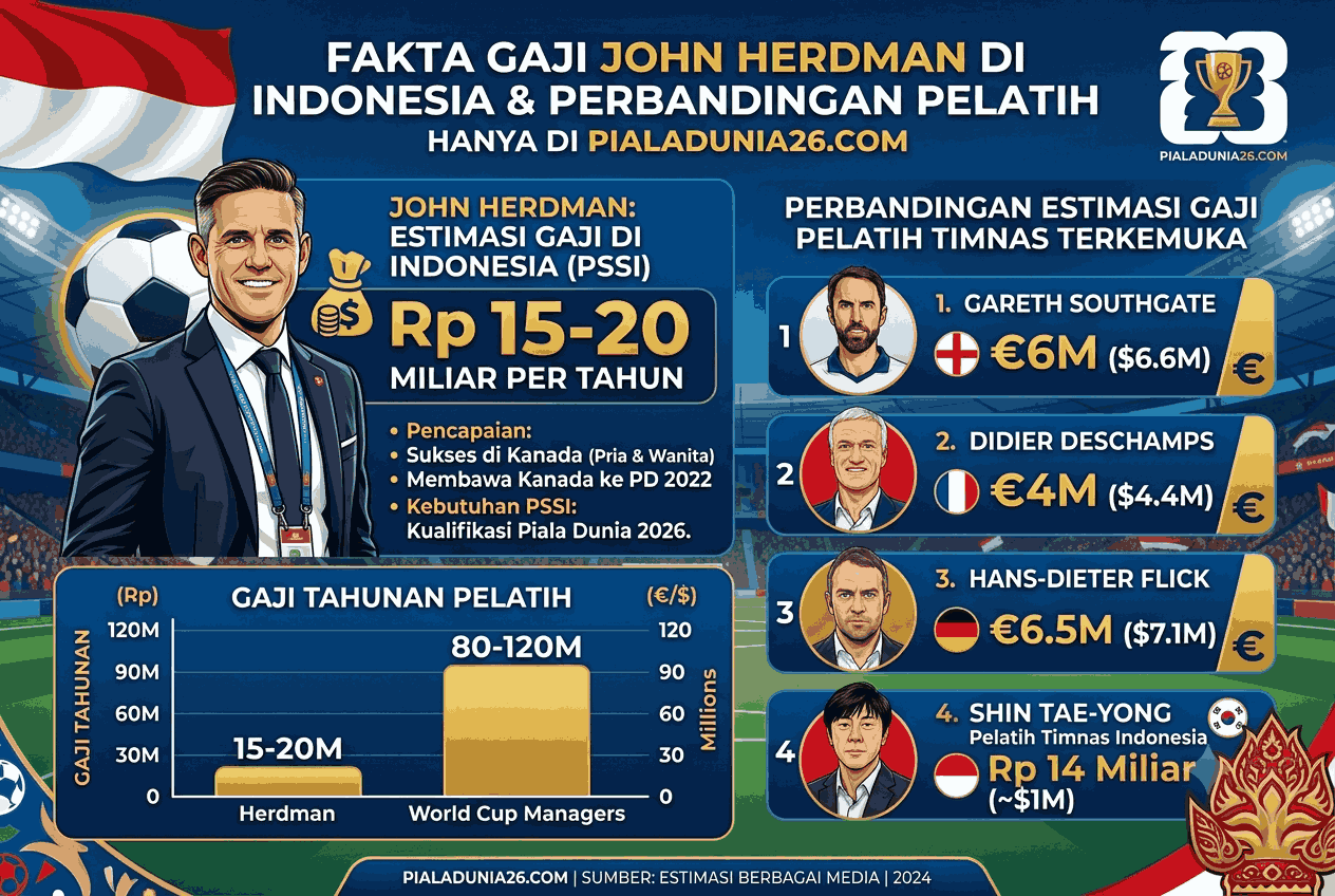 Fakta Gaji John Herdman di Indonesia & Perbandingan Pelatih