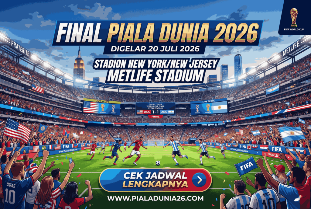 Final Piala Dunia 2026 Digelar 20 Juli, Cek Jadwal Lengkapnya