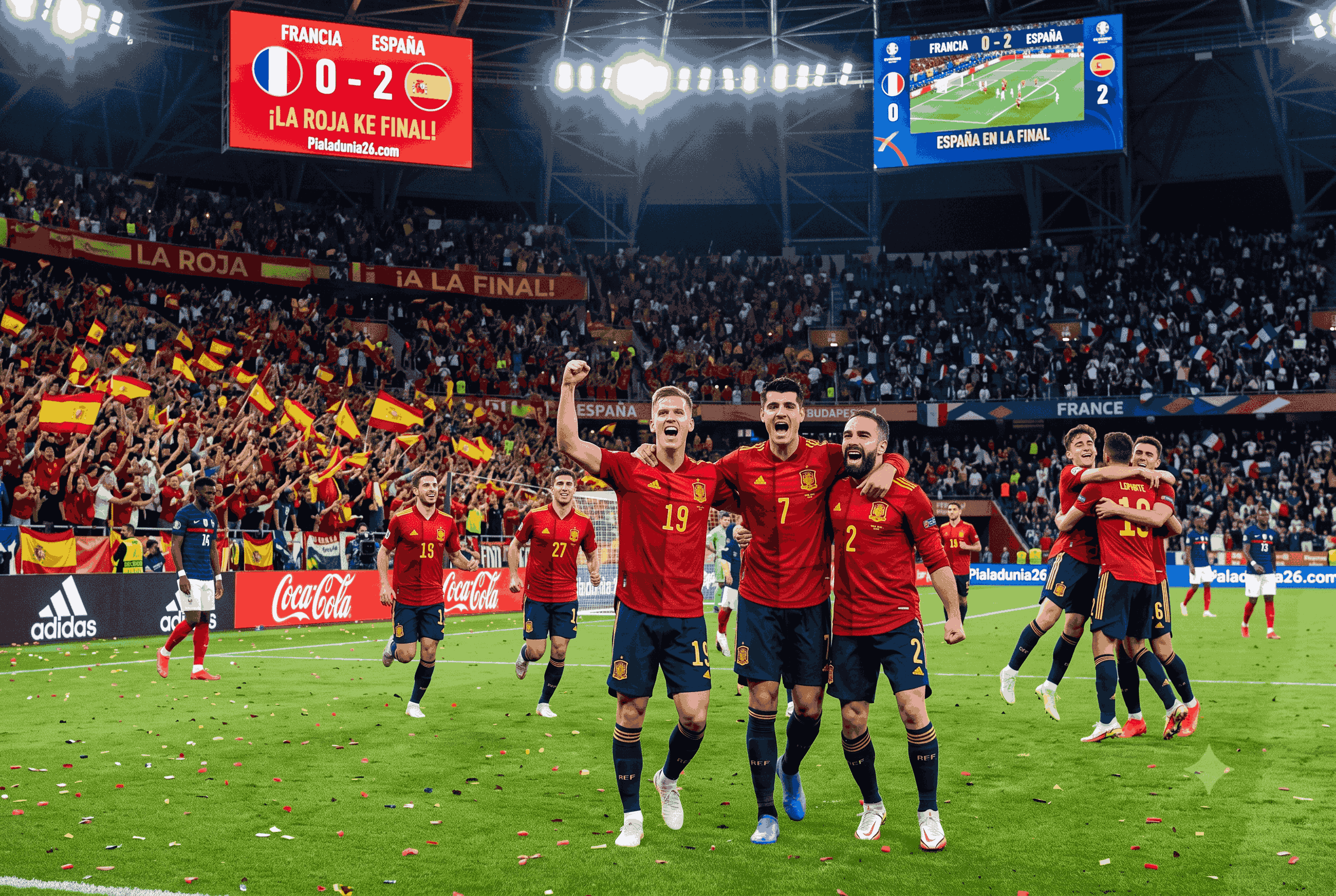 Hasil Prancis vs Spanyol 0-2: La Roja Pastikan Tiket ke Final