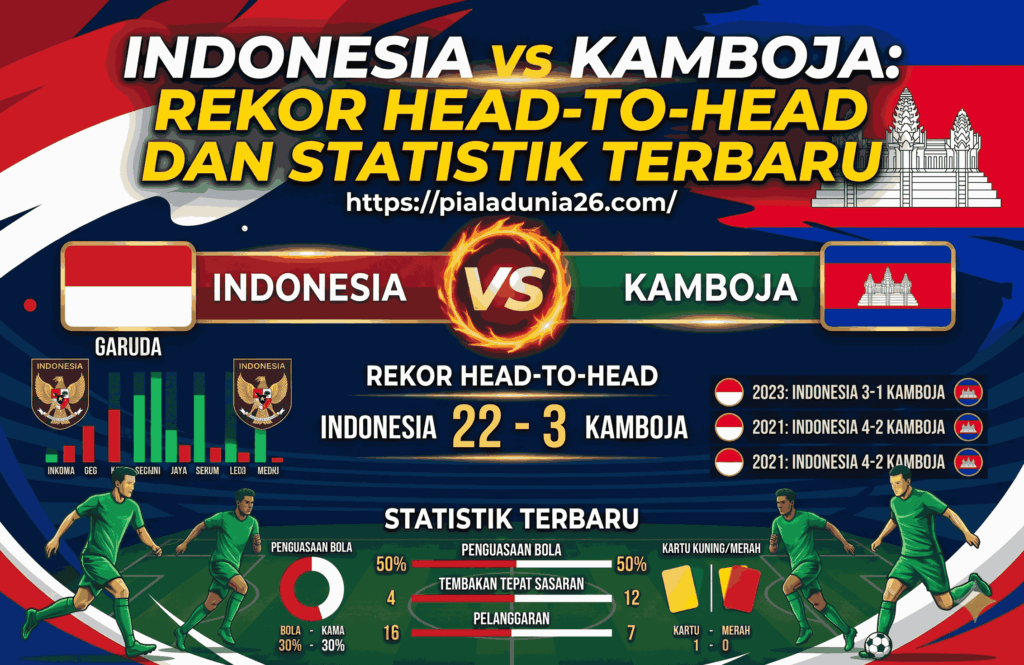 Indonesia vs Kamboja: Rekor Head to Head dan Statistik Terbaru
