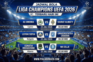 Jadwal Bola Liga Champions UEFA 2026 Terbaru Hari Ini