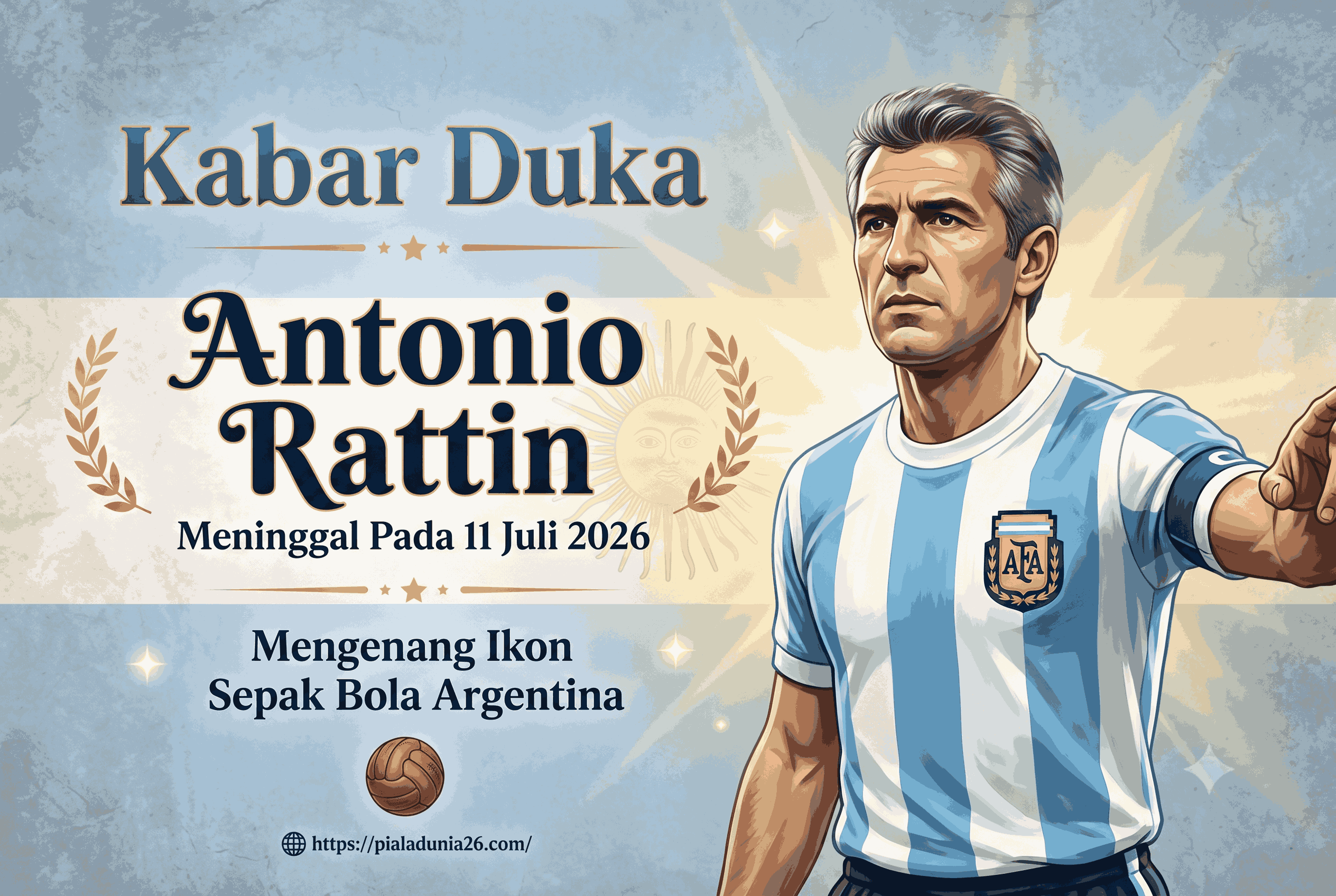 Kabar Duka Antonio Rattin, Mengenang Ikon Sepak Bola Argentina