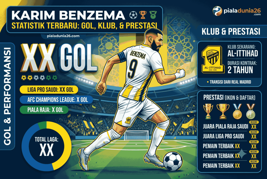 Karim Benzema Statistik Terbaru: Gol, Klub, dan Prestasi