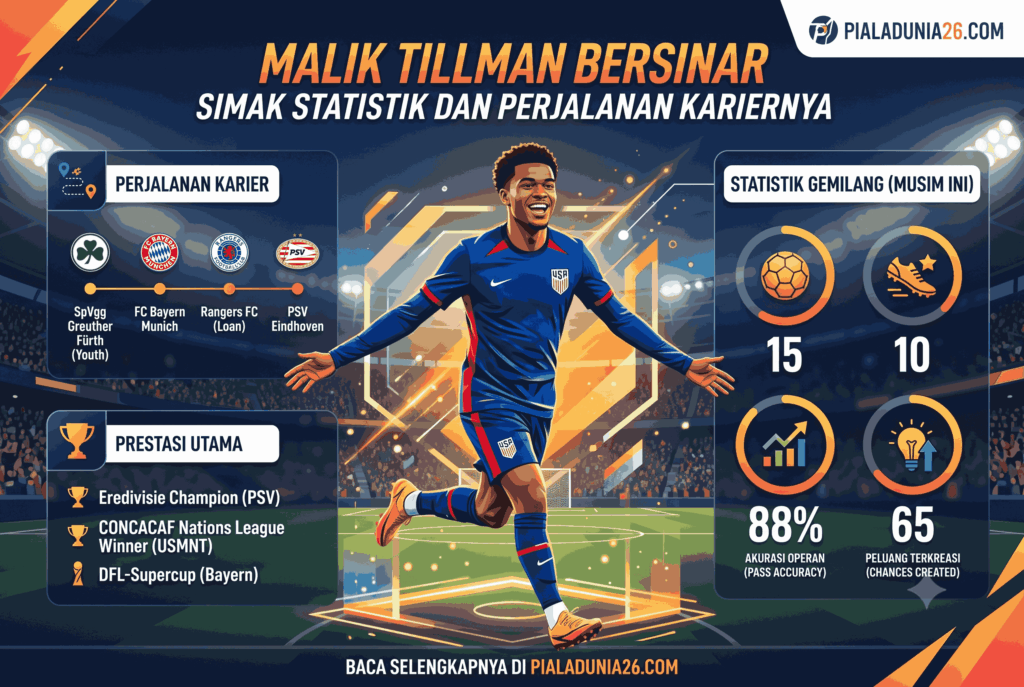 Malik Tillman Bersinar, Simak Statistik dan Perjalanan Kariernya