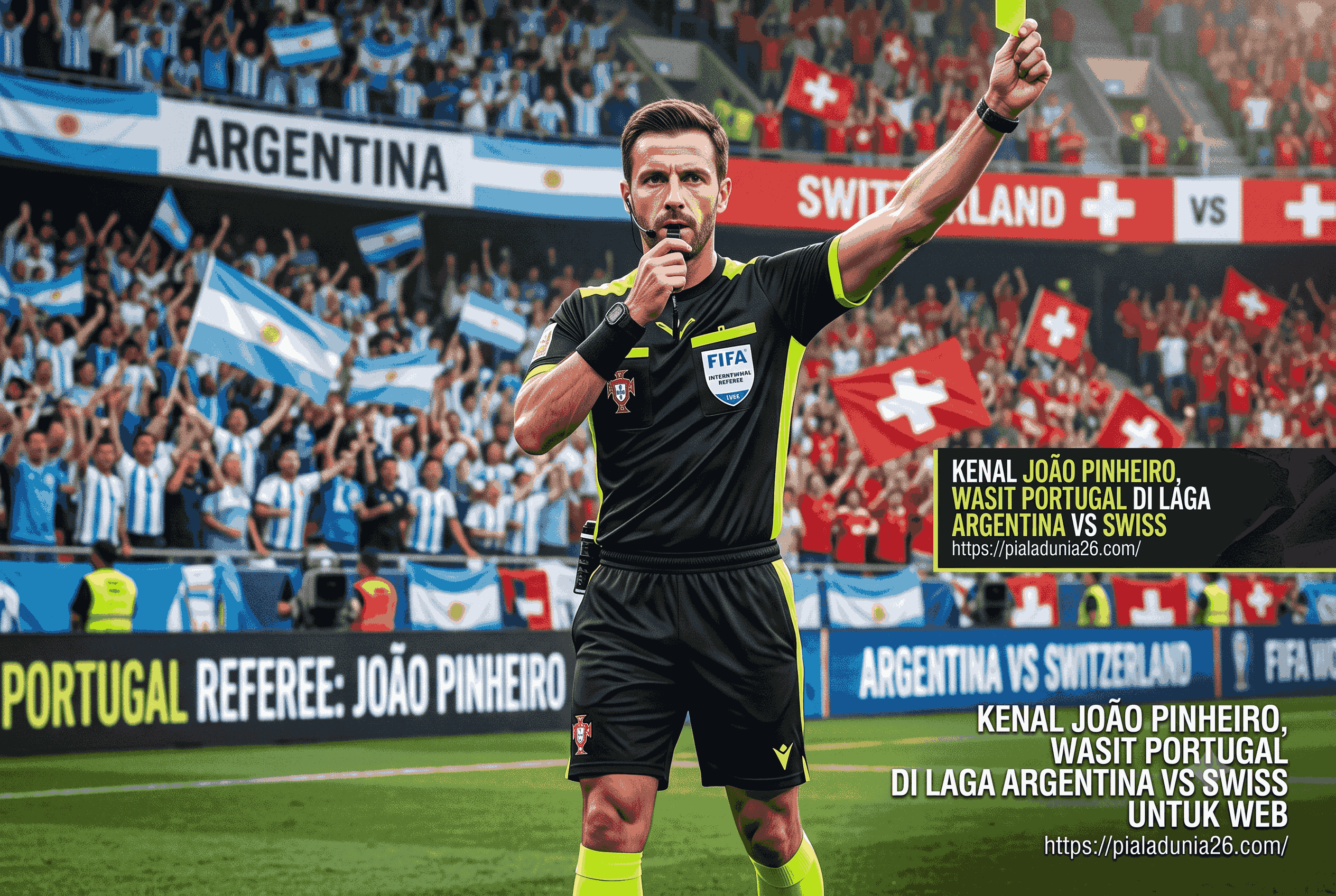 Mengenal Joao Pinheiro, Wasit Portugal di Laga Argentina vs Swiss