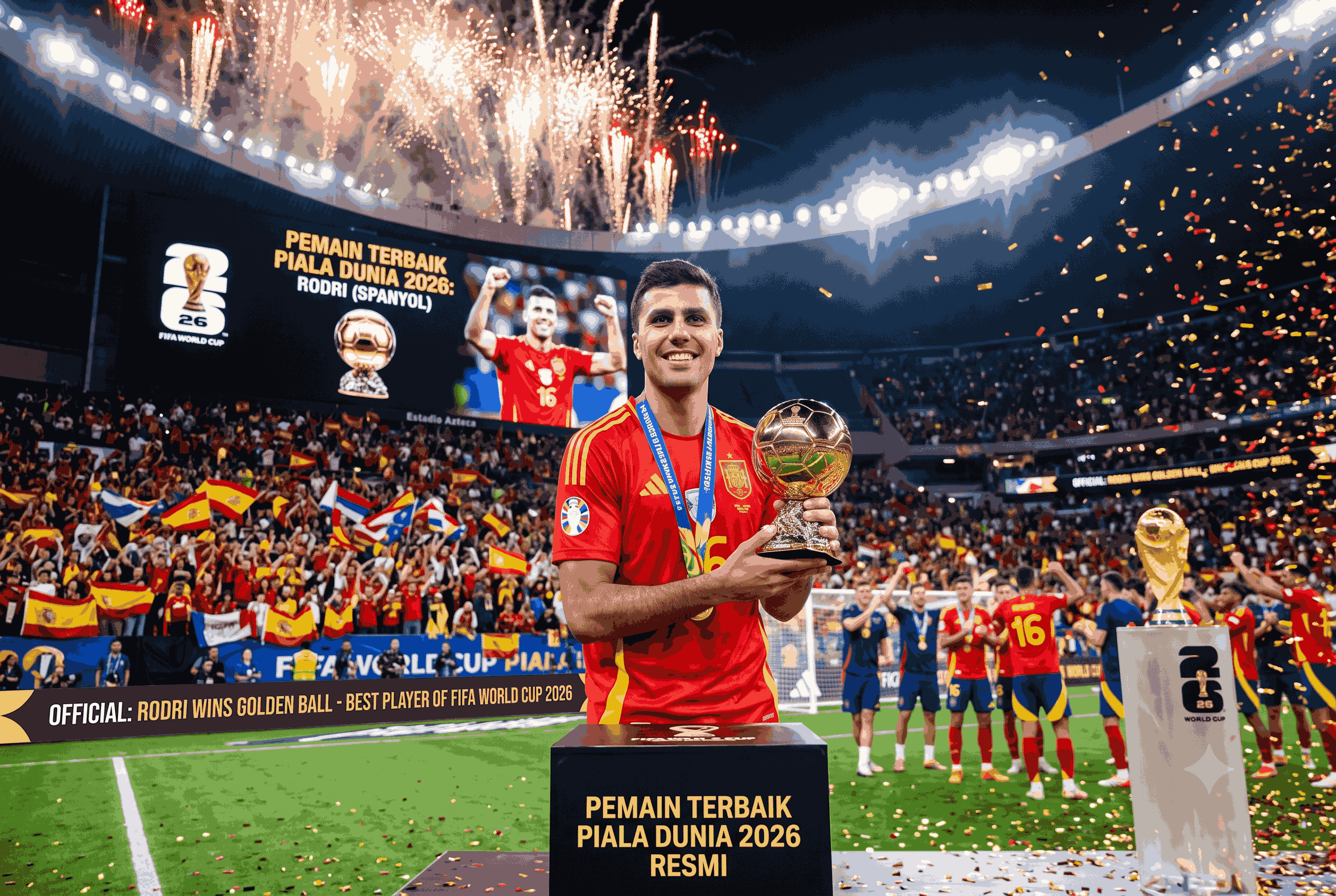 Pemain Terbaik Piala Dunia 2026 Resmi, Rodri Jadi Pemenangnya